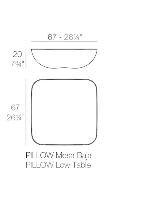 TABLE BASSE LUMINEUSE PILLOW